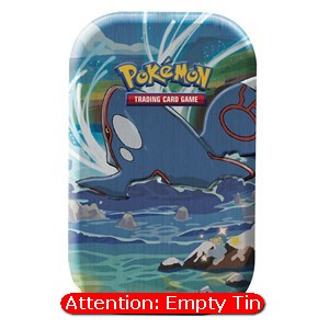 Empty Shining Fates Mini Tins: Kyogre Tin - Shining Fates