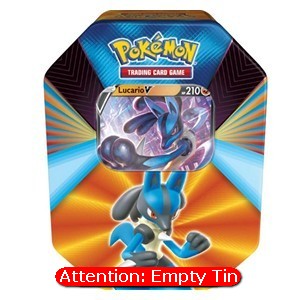 Empty V Forces Tins: Lucario V Tin - Pokémon Products