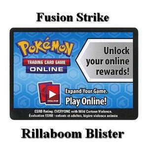 Online Code Card (Rillaboom Blister) - Fusion Strike (Online Code Card)