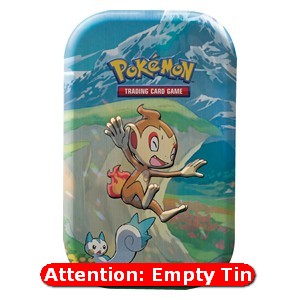 Empty Sinnoh Stars Mini Tins: Chimchar Tin - Pokémon Products