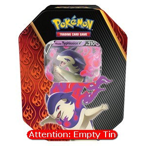 Empty Divergent Powers Tins: Hisuian Typhlosion V Tin - Pokémon Products