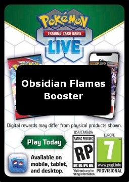 Live Code Card (Booster) - Obsidian Flames (Online Code Card)