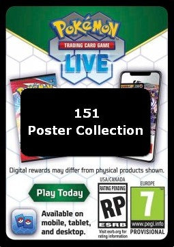 Live Code Card (151 Poster Collection) - 151 (Online Code Card)