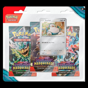 Twilight Masquerade: Snorlax 3-Pack Blister - Twilight Masquerade