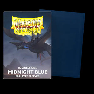 60 Small Dragon Shield Sleeves - Matte Midnight Blue