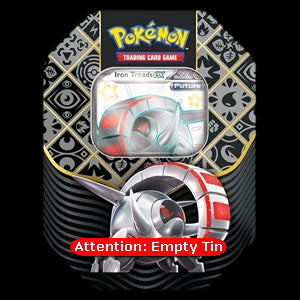 Empty Paldean Fates: Iron Treads ex Tin - Paldean Fates