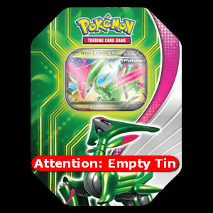 Empty Paradox Clash Tins: Iron Leaves ex Tin - Scarlet & Violet Products