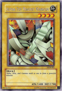 Alpha The Magnet Warrior (V.1 - Secret Rare)⁣ - Duelist of the Roses⁣ (Secret Rare)⁣ [E001]