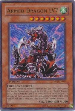 Armed Dragon LV7 (V.1 - Ultra Rare)⁣ - Soul of the Duelist⁣ (Ultra Rare)⁣ [015]