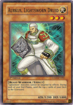 Aurkus, Lightsworn Druid⁣ - Light of Destruction⁣ (Super Rare)⁣ [081]