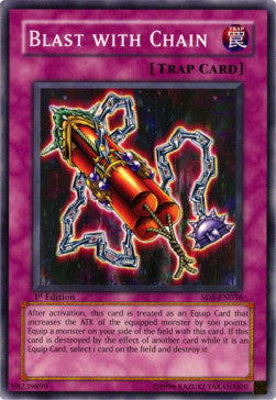 Blast with Chain⁣ - Structure Deck: Warrior's Triumph⁣ (Common)⁣ [036]