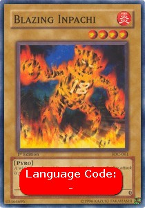 Blazing Inpachi (V.1 - Common)⁣ - Invasion of Chaos⁣ (Common)⁣ [061]