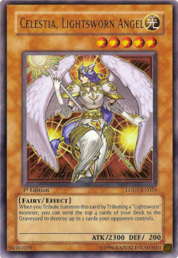 Celestia, Lightsworn Angel (V.1 - Ultra Rare)⁣ - Light of Destruction⁣ (Ultra Rare)⁣ [024]