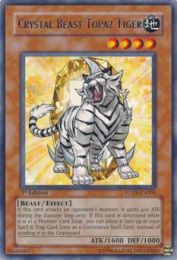 Crystal Beast Topaz Tiger (V.1 - Rare)⁣ - Force of the Breaker⁣ (Rare)⁣ [004]