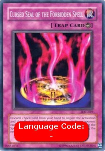 Cursed Seal of the Forbidden Spell (V.1 - Common)⁣ - Invasion of Chaos⁣ (Common)⁣ [049]