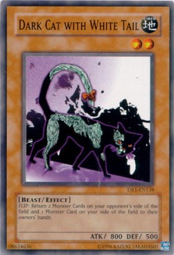 Dark Cat with White Tail - Dark Revelation 1 (Common) [DR1-138]