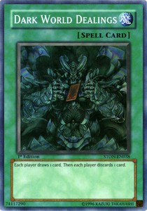 Dark World Dealings (V.1 - Super Rare)⁣ - Strike of Neos⁣ (Super Rare)⁣ [038]