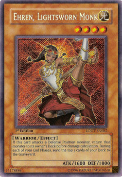 Ehren, Lightsworn Monk⁣ - Light of Destruction⁣ (Secret Rare)⁣ [082]