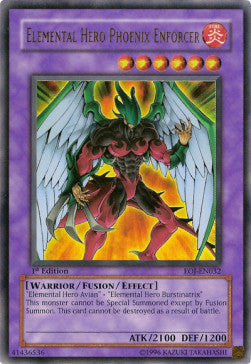 Elemental HERO Phoenix Enforcer (V.1 - Ultra Rare)⁣ - Enemy of Justice⁣ (Ultra Rare)⁣ [032]