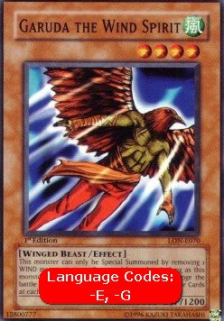 Garuda the Wind Spirit (V.1 - Common)⁣ - Labyrinth of Nightmare⁣ (Common)⁣ [070]