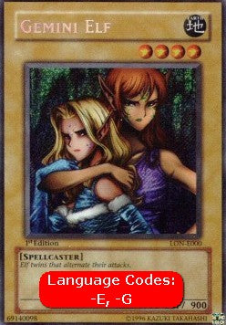 Gemini Elf (V.1 - Secret Rare)⁣ - Labyrinth of Nightmare⁣ (Secret Rare)⁣ [000]