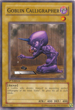 Goblin Calligrapher⁣ - Soul of the Duelist⁣ (Common)⁣ [004]