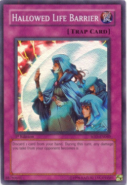 Hallowed Life Barrier (V.1 - Super Rare) - Soul of the Duelist (Super Rare) [SOD-060]
