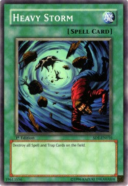 Heavy Storm - Structure Deck: Dragon's Roar (Common) [SD1-016]