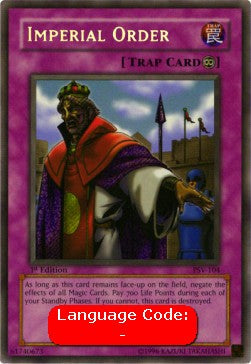 Imperial Order (V.2 - Secret Rare)⁣ - Pharaoh's Servant⁣ (Secret Rare)⁣ [104]