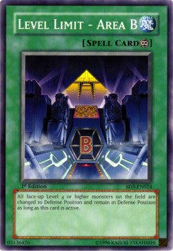 Level Limit - Area B⁣ - Structure Deck: Blaze of Destruction⁣ (Common)⁣ [024]