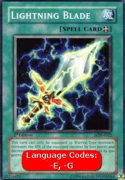 Lightning Blade (V.1 - Common)⁣ - Labyrinth of Nightmare⁣ (Common)⁣ [022]