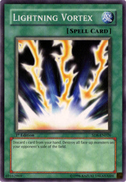 Lightning Vortex⁣ - Structure Deck: Lord of the Storm⁣ (Common)⁣ [026]