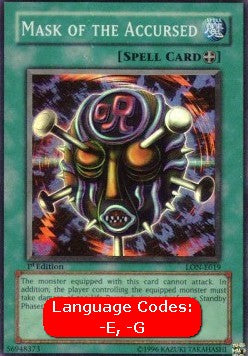 Mask of the Accursed (V.1 - Super Rare)⁣ - Labyrinth of Nightmare⁣ (Super Rare)⁣ [019]