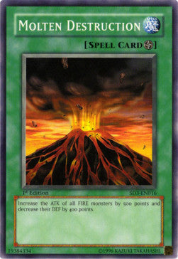 Molten Destruction⁣ - Structure Deck: Blaze of Destruction⁣ (Common)⁣ [016]