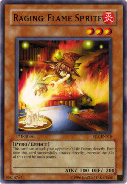 Raging Flame Sprite⁣ - Structure Deck: Blaze of Destruction⁣ (Common)⁣ [010]