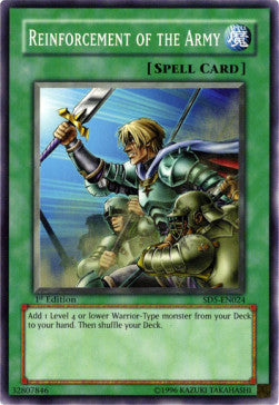 Reinforcement of the Army⁣ - Structure Deck: Warrior's Triumph⁣ (Common)⁣ [024]