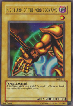 Right Arm of the Forbidden One (V.2 - Ultra Rare)⁣ - Legend of Blue Eyes White Dragon⁣ (Ultra Rare)⁣ [122]