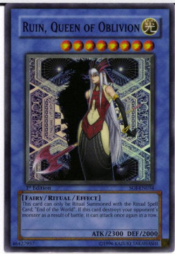 Ruin, Queen of Oblivion (V.1 - Super Rare)⁣ - Shadow of Infinity⁣ (Super Rare)⁣ [034]