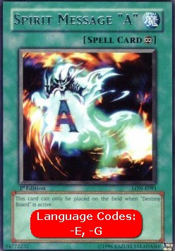 Spirit Message "A" (V.1 - Rare)⁣ - Labyrinth of Nightmare⁣ (Rare)⁣ [091]