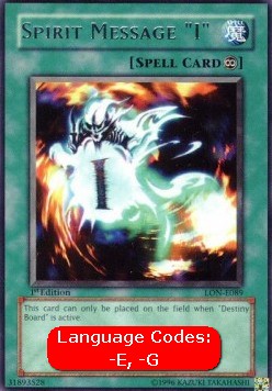 Spirit Message "I" (V.1 - Rare)⁣ - Labyrinth of Nightmare⁣ (Rare)⁣ [089]