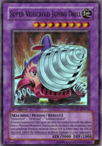 Super Vehicroid Jumbo Drill (V.1 - Super Rare)⁣ - Power of the Duelist⁣ (Super Rare)⁣ [036]