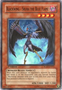 Blackwing - Shura the Blue Flame (V.1 - Common)⁣ - Raging Battle⁣ (Common)⁣ [011]