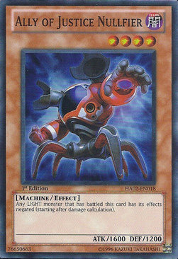 Ally of Justice Nullfier⁣ - Hidden Arsenal 2⁣ (Super Rare)⁣ [018]