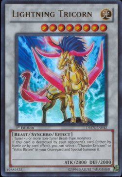 Lightning Tricorn (V.1 - Ultra Rare)⁣ - Duelist Revolution⁣ (Ultra Rare)⁣ [042]