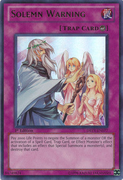 Solemn Warning (V.1 - Ultra Rare)⁣ - Duelist Revolution⁣ (Ultra Rare)⁣ [077]