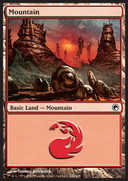 Mountain (V.1) - Scars of Mirrodin (Land) [SOM-242]