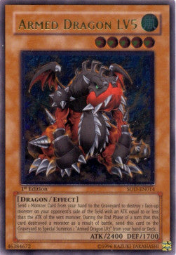 Armed Dragon LV5 (V.2 - Ultimate Rare)⁣ - Soul of the Duelist⁣ (Ultimate Rare)⁣ [014]