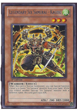 Legendary Six Samurai - Kageki⁣ - Storm of Ragnarok⁣ (Rare)⁣ [022]