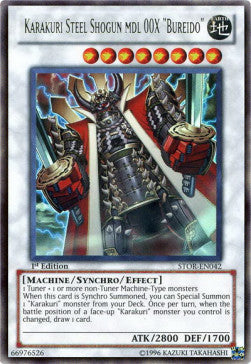 Karakuri Steel Shogun mdl 00X "Bureido" (V.1 - Ultra Rare)⁣ - Storm of Ragnarok⁣ (Ultra Rare)⁣ [042]