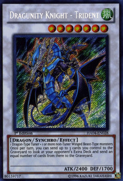 Dragunity Knight - Trident⁣ - Hidden Arsenal 4⁣ (Secret Rare)⁣ [028]
